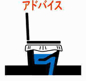 マイレットの災害用トイレの断面図