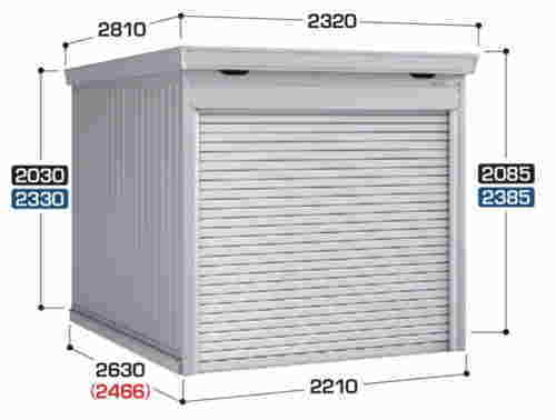 イナバ物置のバイク保管庫の通販の購入